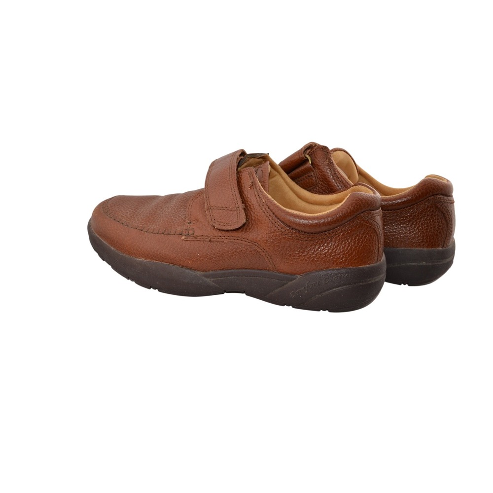 Dr. Comfort SCOTT Mens Brown Leather Hook and Loop Comfort‎ Shoes Size 10W - Picture 4 of 10